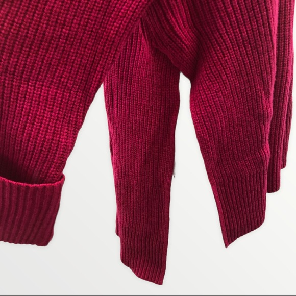 Athleta Shasta Pink V-Neck Sweater M - Picture 6 of 7